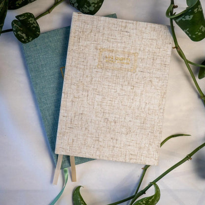 LifeQuest Planner – Nerdy Undated Weekly & Monthly Journal | ADHD-Friendly Linen Hardcover Productivity Planner